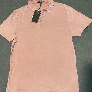 Robert Barakett, size M, short sleeve Kentville polo, Coral Tulip color